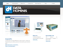 Tablet Screenshot of datahominis.com.br